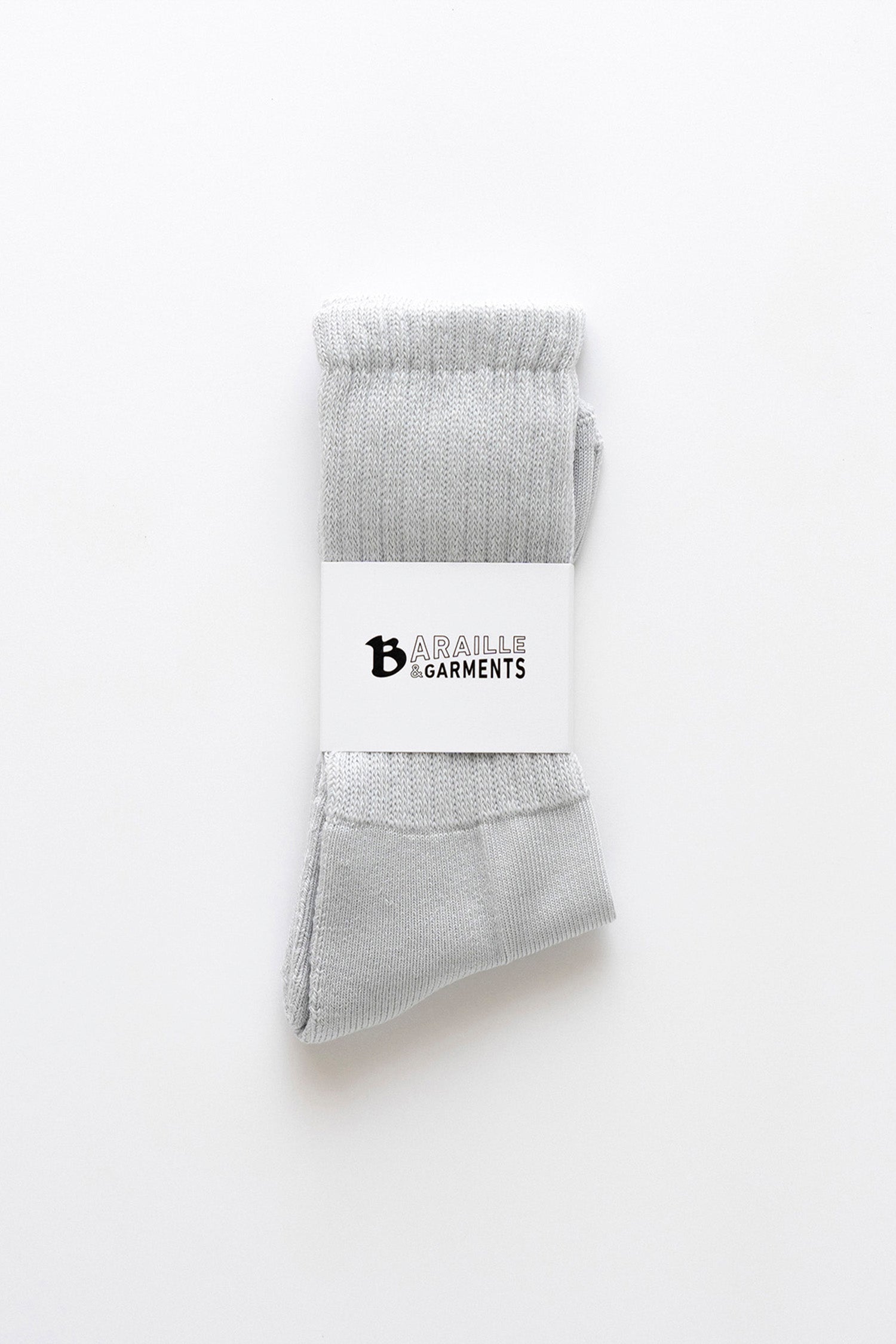 リブソックス | American Sea Island Cotton Rib Socks - BARAILLE