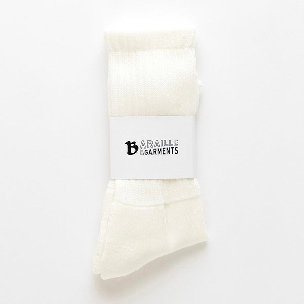 リブソックス | American Sea Island Cotton Rib Socks - BARAILLE