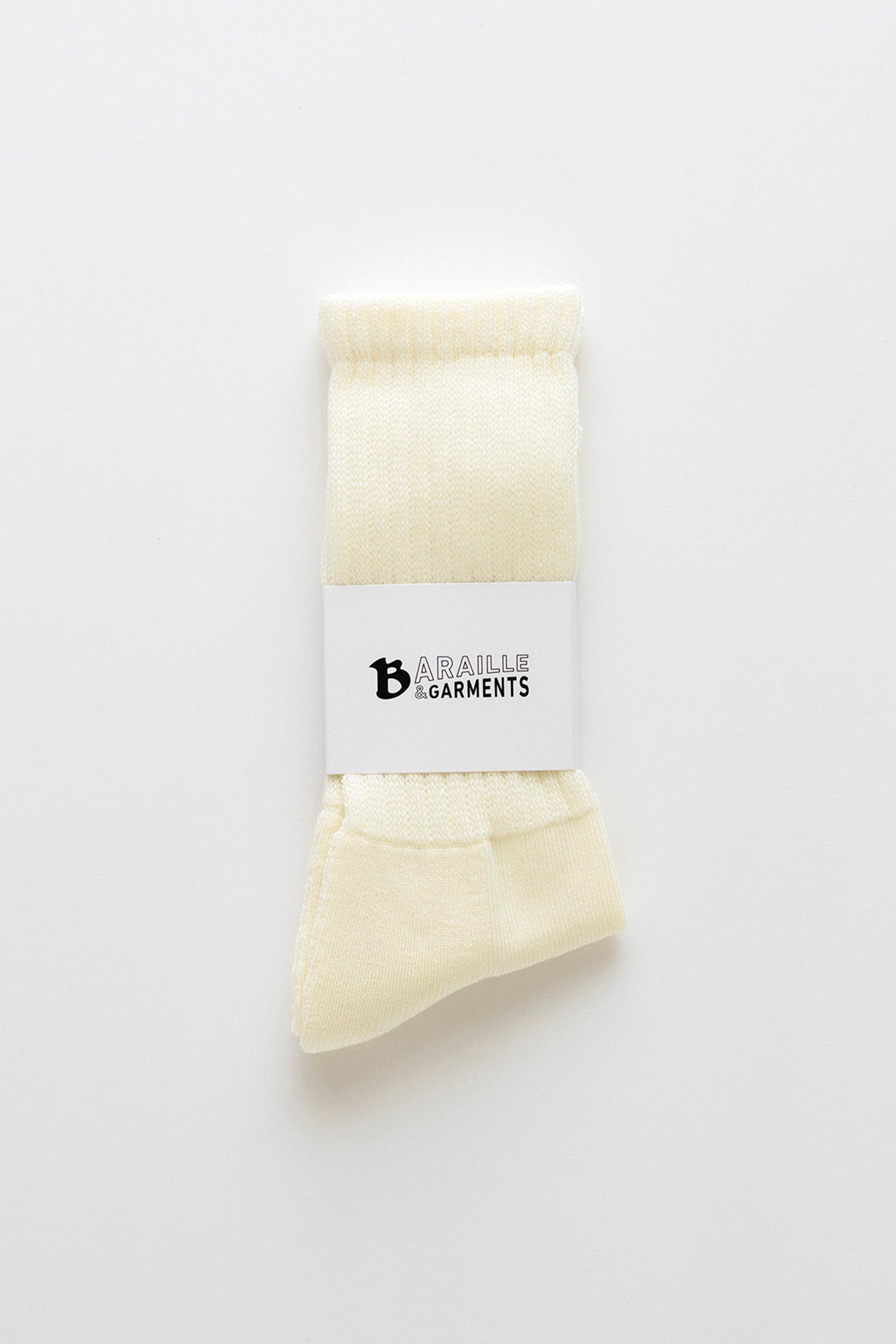 リブソックス | American Sea Island Cotton Rib Socks - BARAILLE