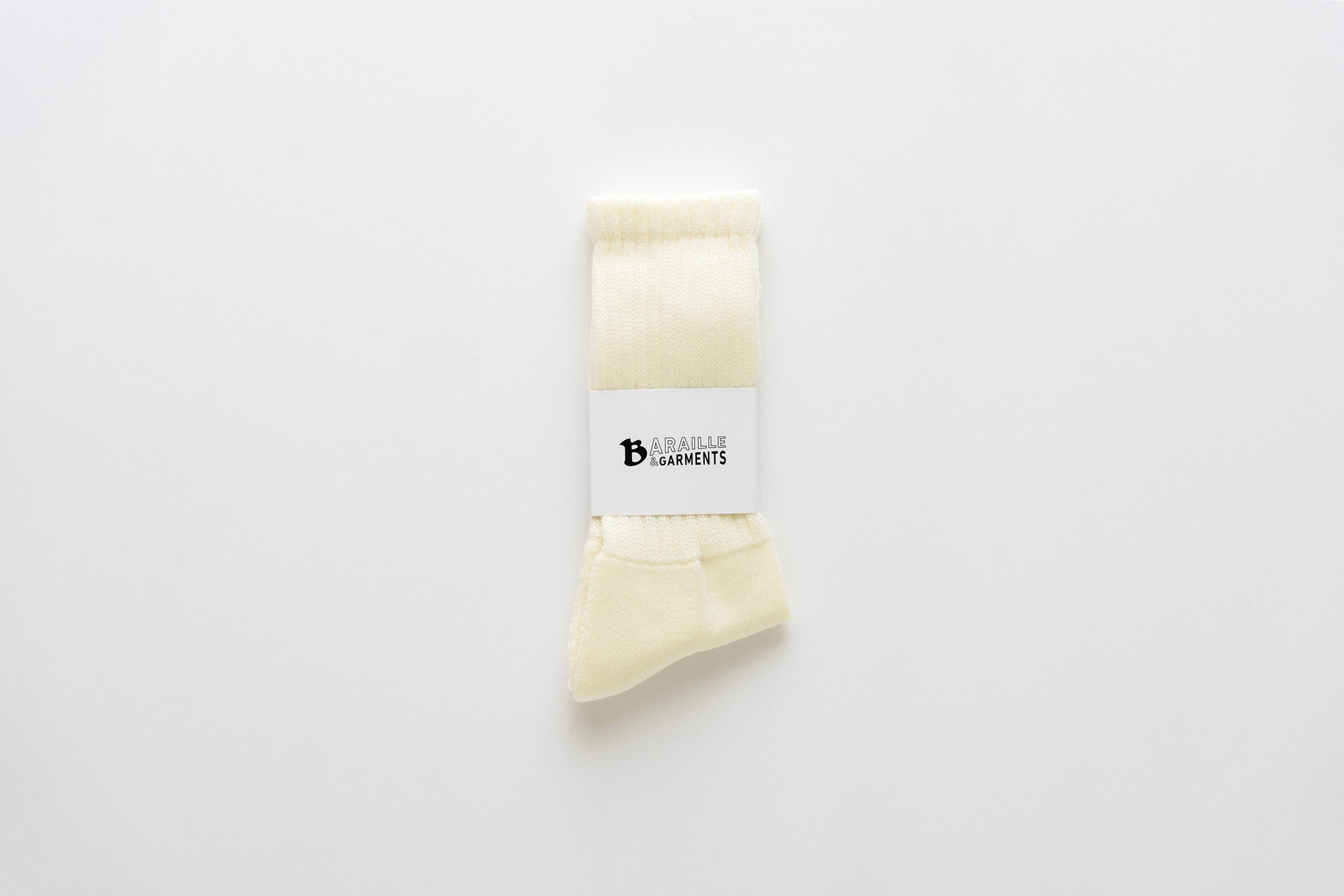 リブソックス | American Sea Island Cotton Rib Socks - BARAILLE